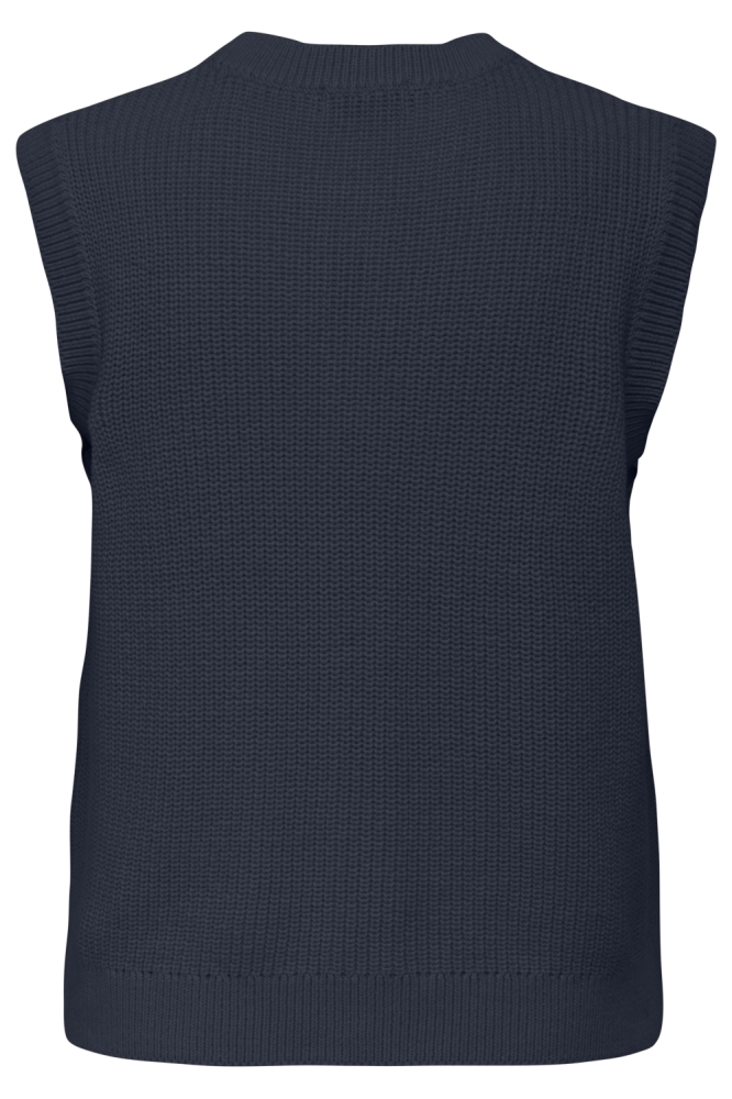 JDYSTELLA S/L O-NECK VEST KNT 15355493 TOTAL ECLIPSE